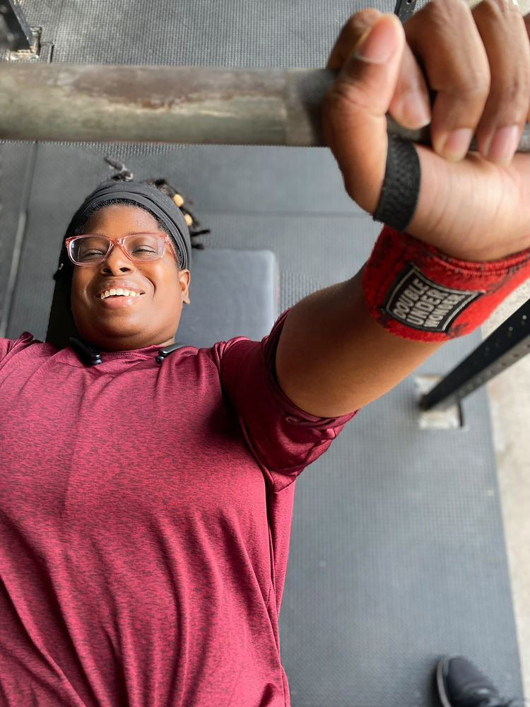 Red & Black Lightning Wrist Wrap