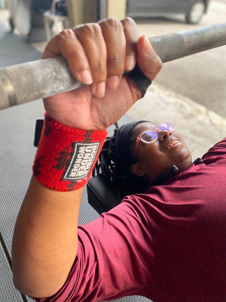 Red & Black Lightning Wrist Wrap
